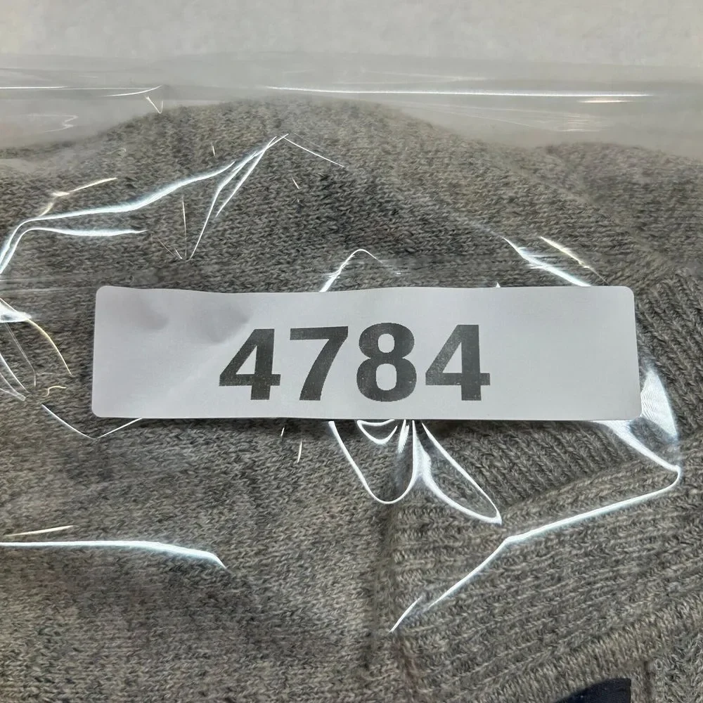 J Crew 1/4 Zip Sweater Mens XL‎ Grey Heather Cotton Long Sleeve Pullover